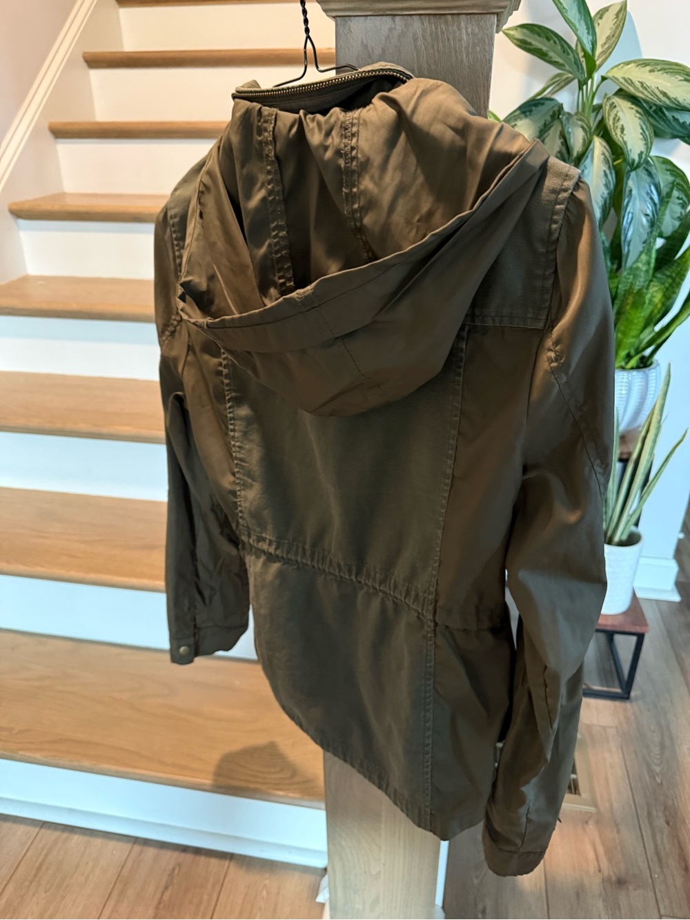 American Rag Olive Utility Drawstring Jacket - Picture 2 of 5
